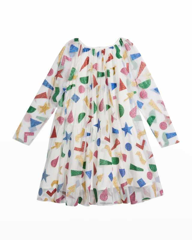 Girl's Glitter Confetti Dress, Size 4-14